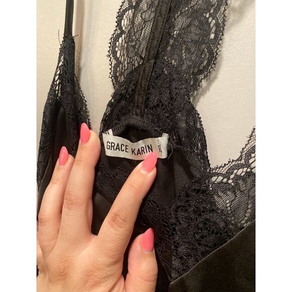 New 2xl Grace Karin lace racer back sleep tank - Picture 2 of 4